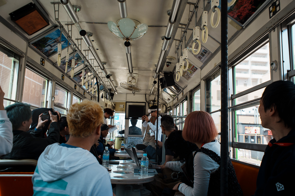 写真:市電LTの様子
