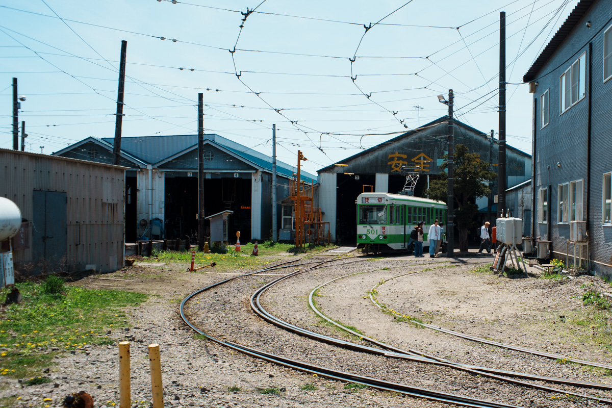 写真:市電LTの出発点になった駒場車庫